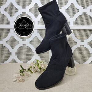 Ipanema Women's Black Fabric Stretch Ankle Boots Size 7M